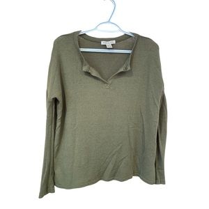 Mandee Green V Neck Sweater